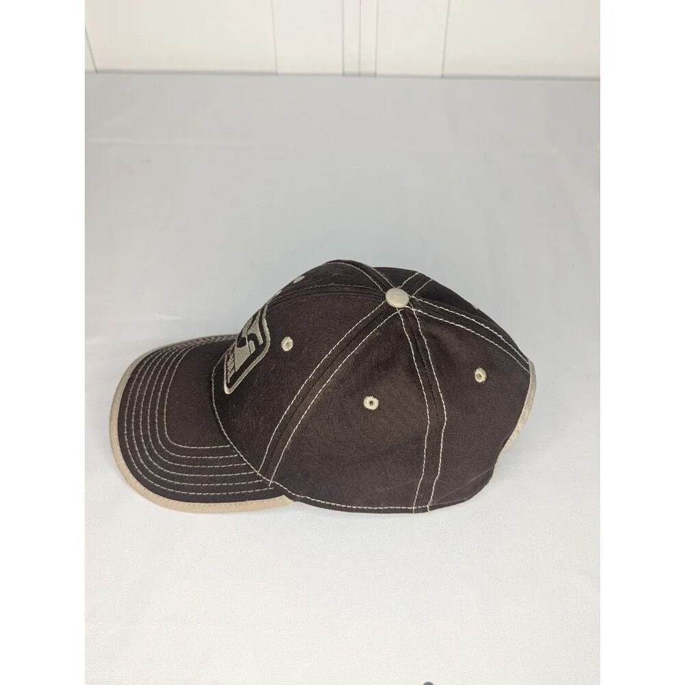 Baseball Cap Brown OS Hat Strapback Cla-Val Aviation Fueling